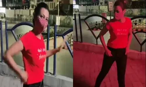 అర్ధరాత్రి.. ఖాళీ రోడ్డు మీద యువతి డాన్స్.. తరువాత..?