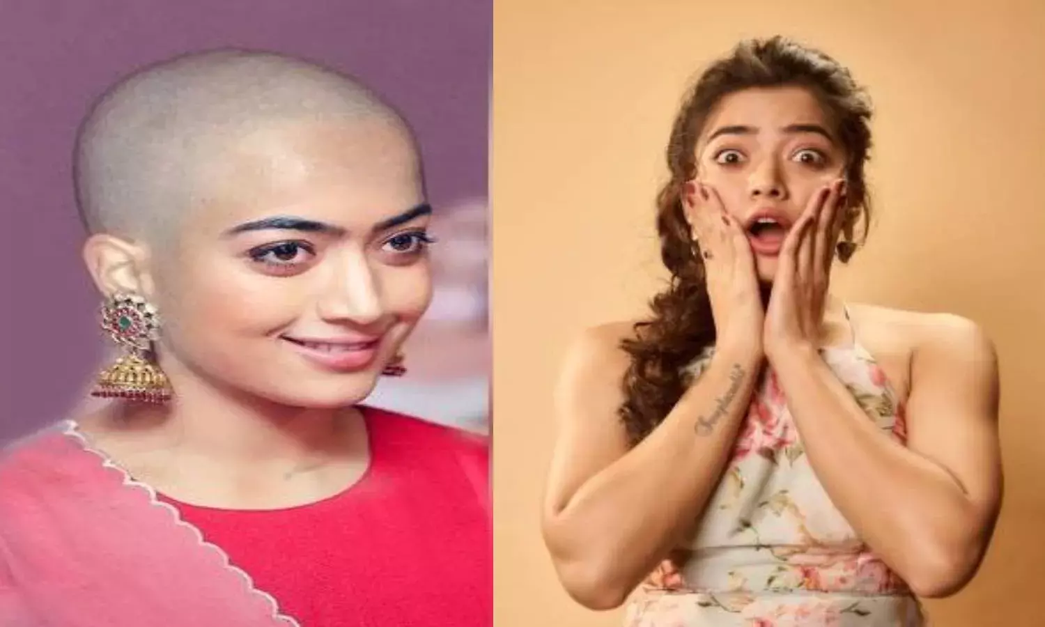 Rashmika shaved head