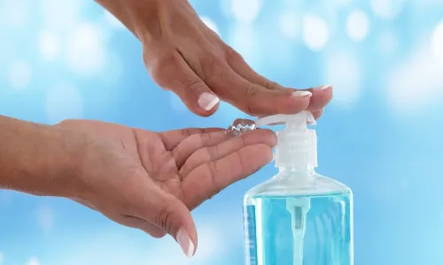Sanitizer drinking