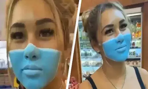 paint on face as mask