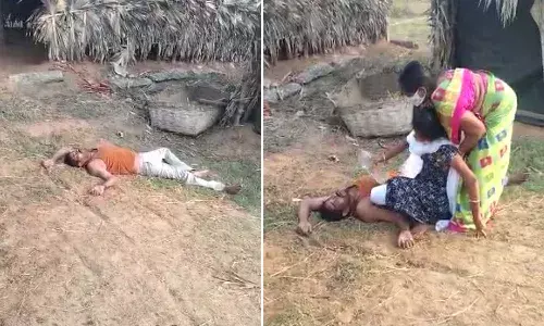 father dies with corona