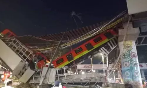 Metro train bridge