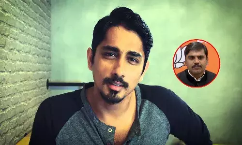 Siddart fires on BJP leader