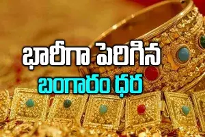 బంగారం ప్రియులకు షాక్.. పెరిగిన ధర.. ఏ నగరాల్లో ఎంత ఉందంటే..? బంగారం ప్రియులకు షాక్.. పెరిగిన ధర.. ఏ నగరాల్లో ఎంత ఉందంటే..?