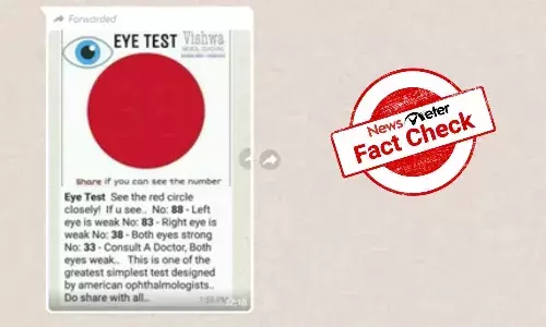Fact Check : ఎరుపు రంగు చుక్కను చూసి మన కళ్లను పరీక్షించుకోవచ్చా..?