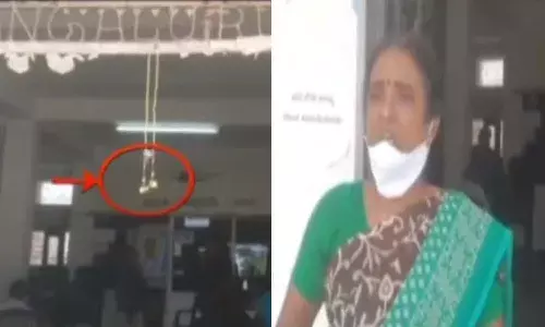 తహశీల్దార్ ఆఫీస్ గేట్కు తాళి కట్టిన మహిళ.. అసలు కారణం ఇదే..!
