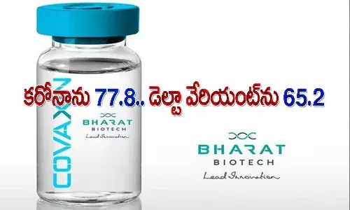 కొవాగ్జిన్ ఫేజ్-3 క్లినికల్ ట్రయల్స్.. కరోనా, డెల్టా వేరియంట్ను ఎంత వరకు  అడ్డుకోగలదంటే..?