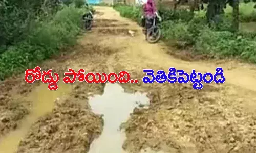 సార్.. రాత్రి మా గ్రామ రహదారి మాయమైపోయింది.. వెతికిపెట్టండి.. పోలీసులకు ఫిర్యాదు