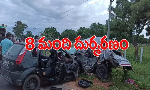 నాగర్‌కర్నూల్‌ జిల్లాలో ఘోర రోడ్డు ప్రమాదం