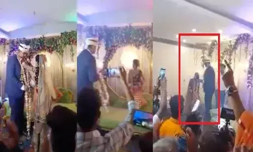 వరమాల వేయబోగా.. కబడ్డీ ఆడించిన వధువు.. వరుడి తిప్పలు.. వీడియో వైరల్