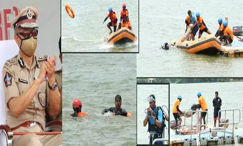 ఏపీ ఎస్డీఆర్ఎఫ్ మాక్ డ్రిల్.. పాల్గొన్న డీజీపీ