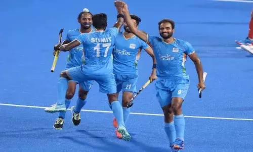 సెమీస్కు దూసుకెళ్లిన పురుషుల హాకీ జట్టు