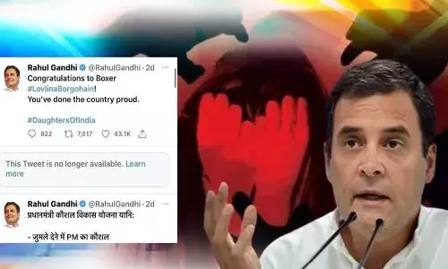 రాహుల్ గాంధీకి ట్విటర్ షాక్.. ట్వీట్ తొలగింపు