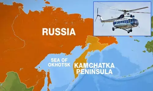 సరస్సులో కుప్పకూలిన హెలికాఫ్టర్.. 16 మంది