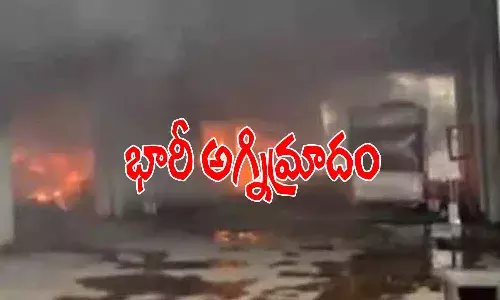 చౌటుప్పల్‌ లో భారీ అగ్నిప్రమాదం