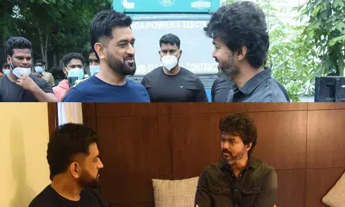 ఇళయ దళపతిని కలిసిన మహేంద్ర సింగ్ ధోని