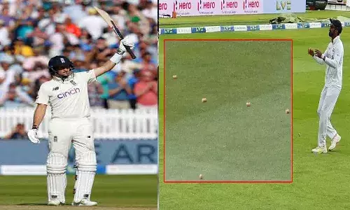 రూట్ భారీ శతకం.. రాహుల్పైకి బీర్ బాటిల్ మూతలు