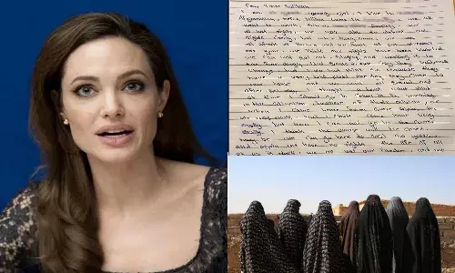 న‌టి ఏంజెలినా జోలీకి అఫ్గాన్ యువ‌తి లేఖ‌.. స్వేచ్చ‌ను కోల్పోయాం.. మ‌ళ్లీ బందీలైపోయాం