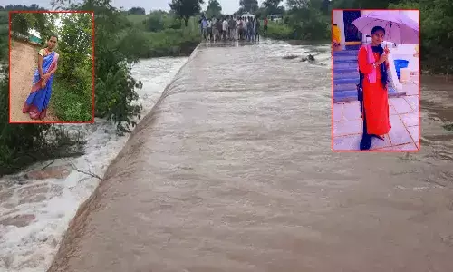 దోసలవాగు వరద ప్రవాహంలో ఇద్దరు యువతుల గల్లంతు