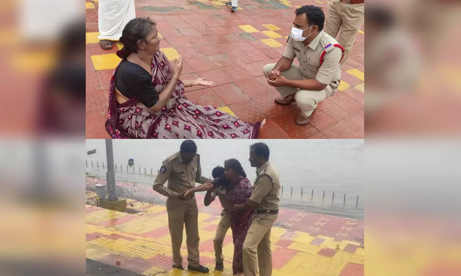 మాన‌వ‌త్వం చాటుకున్న తాడేపల్లి పోలీసులు