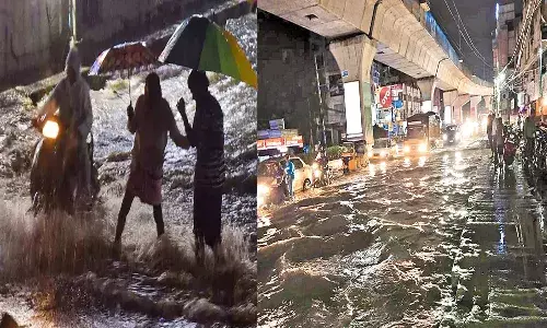 భాగ్యనగరంలో భారీ వర్షం.. లోతట్టు ప్రాంతాలు జలమయం