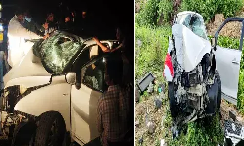 నెల్లూరు జిల్లాలో ఘోర రోడ్డు ప్రమాదం.. ఇద్దరు మృతి