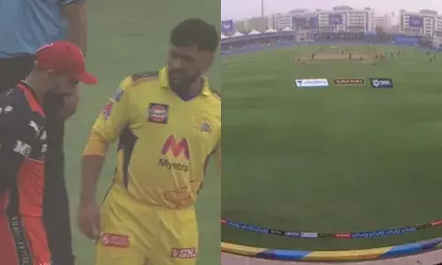 ఇసుక తుఫాను వచ్చేసింది.. చెన్నై-బెంగళూరు మ్యాచ్ టాస్ లేట్