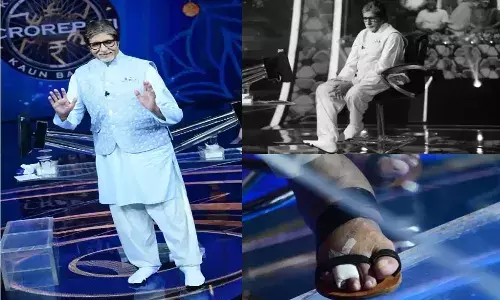 నొప్పితోనే షూటింగ్ చేసిన అమితాబ్ బచ్చన్.. ఫోటోలు వైరల్