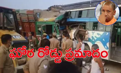 ఘోర రోడ్డు ప్రమాదం.. బస్సు, లారీ ఢీ.. తొమ్మిది మంది దుర్మరణం.. సీఎం దిగ్భ్రాంతి