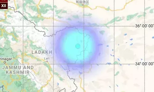 లడఖ్లో స్వల్పంగా కంపించిన భూమి