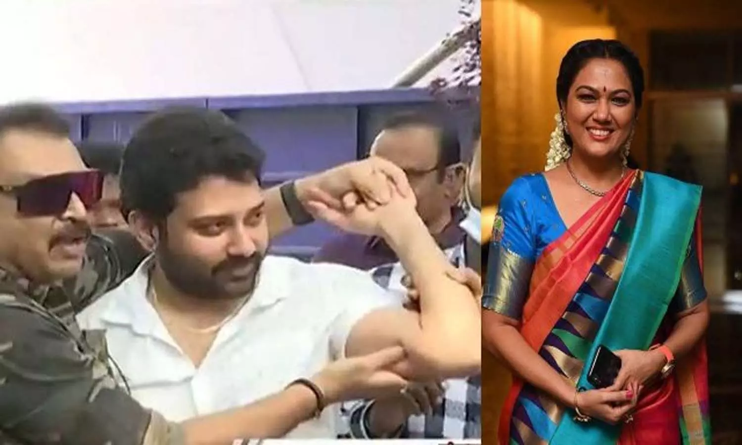 శివబాలాజీ చేయి కొరికిన హేమ..! శివబాలాజీ చేయి కొరికిన హేమ..!