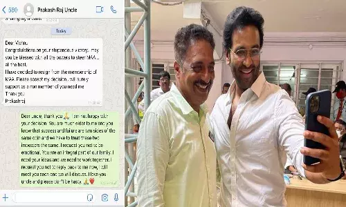 మంచు విష్ణు-ప్రకాష్ రాజ్ చాట్ వైరల్