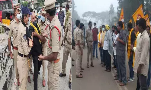 బంద్ నేపథ్యంలో.. టీడీపీ నేతల గృహనిర్భందాలు.. ముందస్తు అరెస్టులు