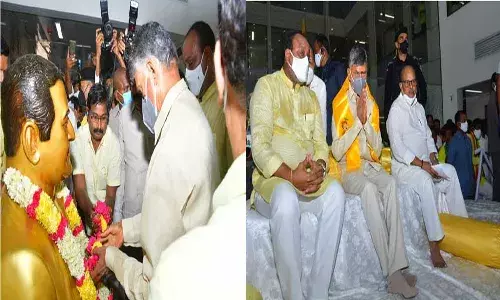 చంద్రబాబు దీక్ష ప్రారంభం