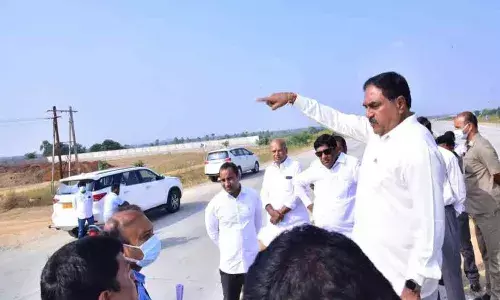 విజయగర్జన సభ కోసం స్థల పరిశీలన