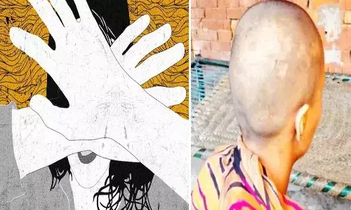 దళితుడిని పెళ్లి చేసుకుందని.. కూతురికి గుండు గీయించిన తండ్రి