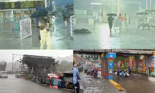 నెల్లూరు, తిరుమలలో భారీ వర్షాలు.. లోతట్టు ప్రాంతాలు జలమయం.!