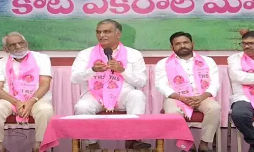 కేంద్రమంత్రి కిషన్ రెడ్డి క్షమాపణ చెప్పాలి: హరీష్ రావు