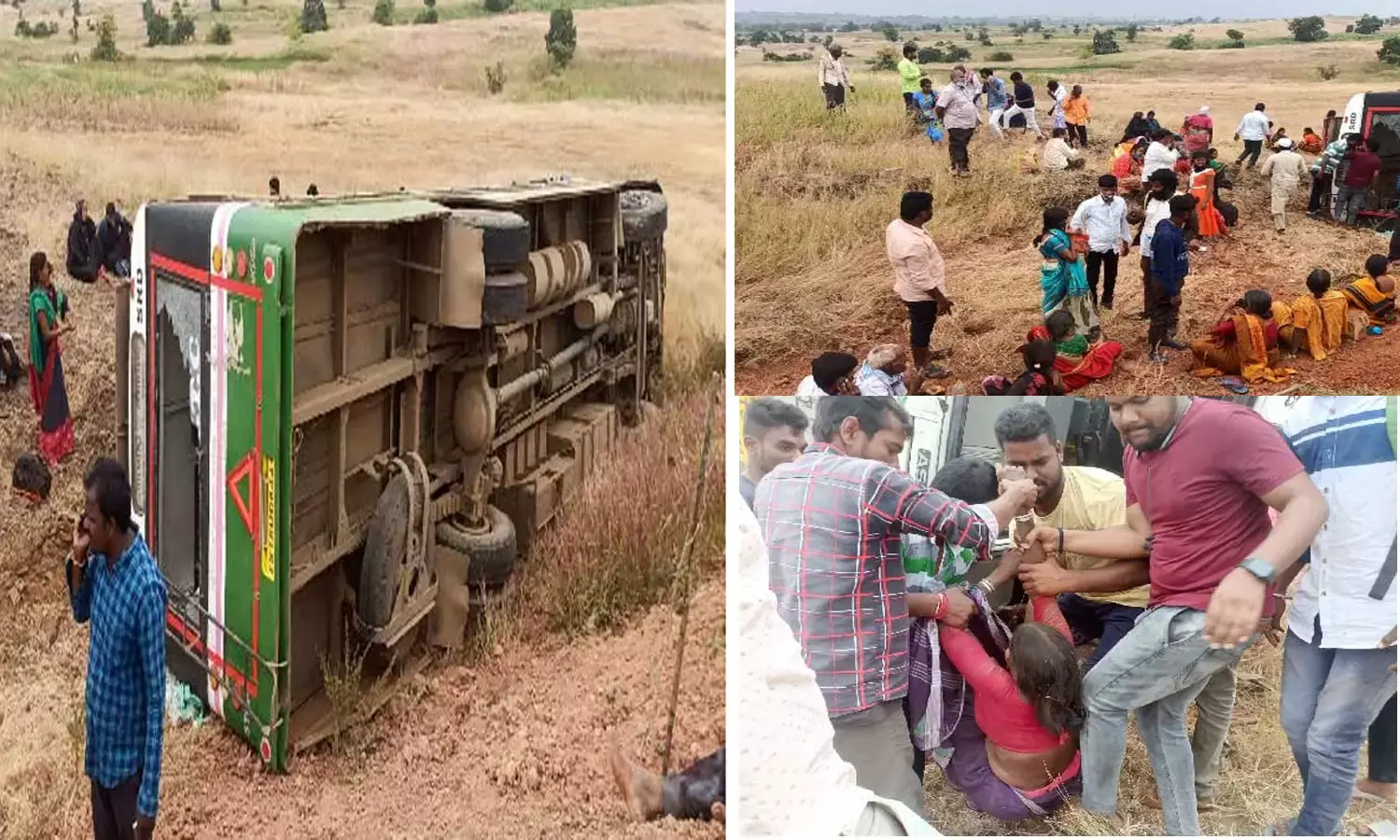 ఆర్టీసీ బ‌స్సు బోల్తా.. 30 మందికి గాయాలు