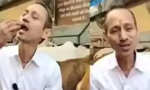 ఆవు పేడను తిన్న వైద్యుడు.. వీడియో వైరల్.!