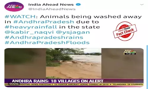 FactCheck : ఏపీ వరదల్లో పెద్ద సంఖ్యలో మూగజీవాలు కొట్టుకుని పోయాయా..?