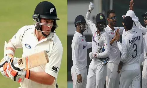 కివీస్ నడ్డి విరిచిన అక్షర్.. లాథమ్ సెంచరీ మిస్