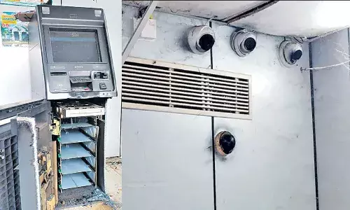 సీసీ కెమెరాలకు నల్లరంగు పూశారు.. ఏటీఎంలలో రూ.41 లక్షలు కొట్టేశారు