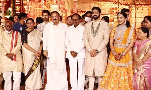 ఉపరాష్ట్రపతి ఇంట పెళ్లి సందడి.. తరలివచ్చిన ప్రముఖులు