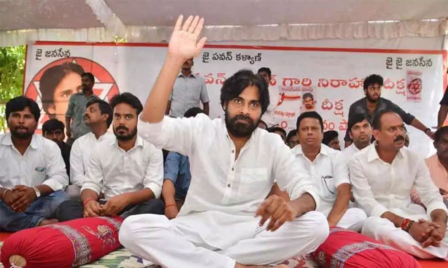 విశాఖ ఉక్కు కార్మికులకు మద్దతుగా.. మంగళగిరిలో జనసేనాని నిరసన దీక్ష