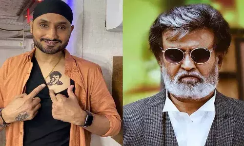 హర్భజన్ ఒంటిపై సూపర్ స్టార్ రజనీ టాటూ