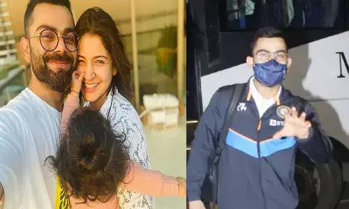 నా కుమార్తె ఫోటోలు తీయొద్దు.. ఫోటో గ్రాఫ‌ర్ల‌కు కోహ్లీ విజ్ఞ‌ప్తి