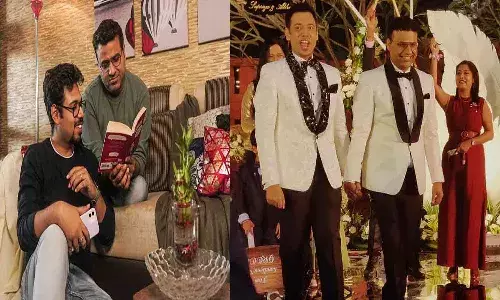 తెలంగాణలో ఇదే తొలిసారి.. పెద్దల సమక్షంలో వివాహం చేసుకున్న ఇద్దరు మగవాళ్లు