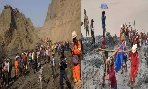 ఘోర ప్రమాదం.. విరిగిపడ్డ కొండచరియలు..100 మంది కూలీల గల్లంతు