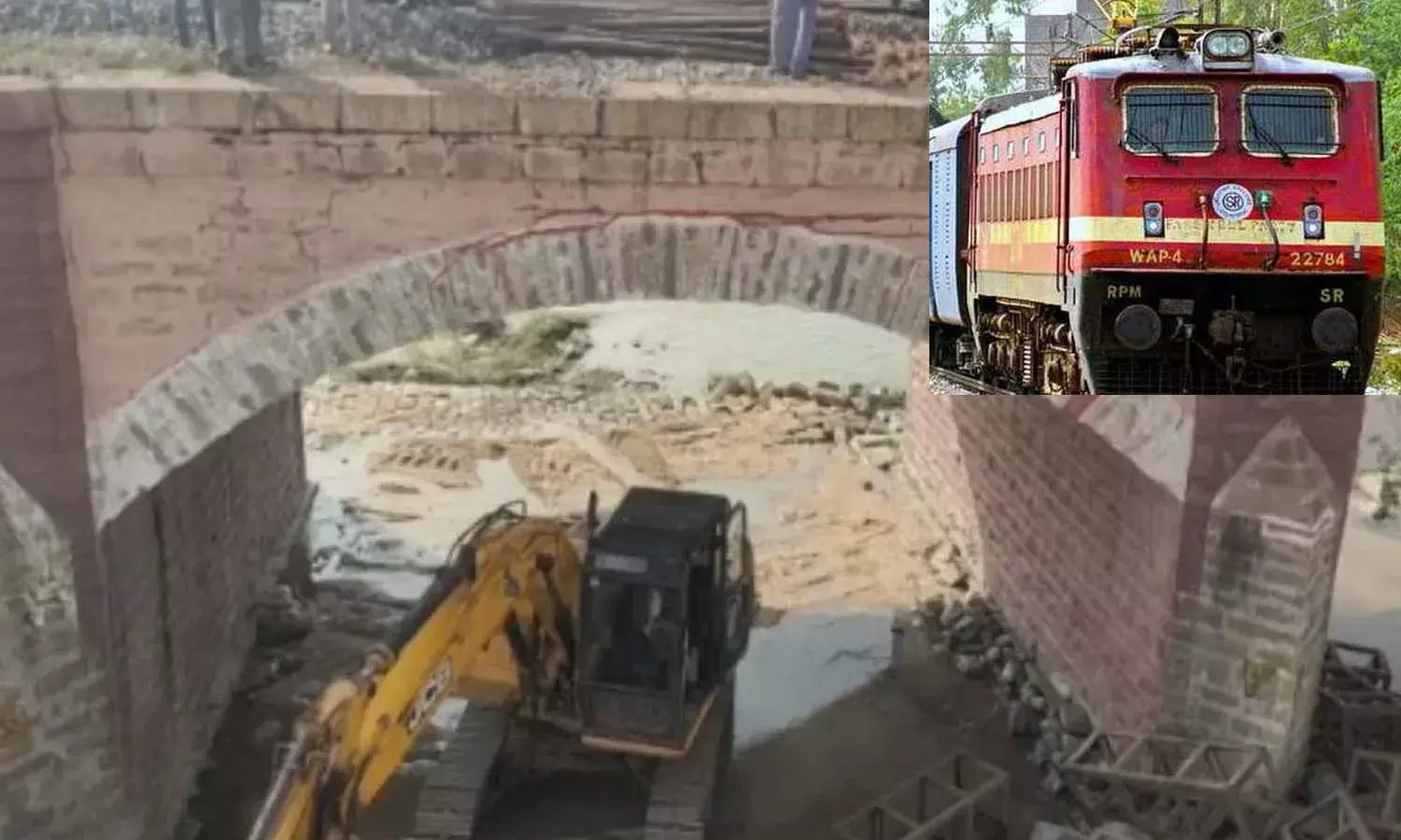 రైల్వే బ్రిడ్జికి పగుళ్లు.. 23 లోకల్ రైళ్లు రద్దు